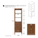 21" Modern Freestanding Bathroom Linen Tower Cabinet with Soft-Closing Door & Drawer VA91-LC - HomeBeyond