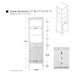 21" Modern Freestanding Bathroom Linen Tower Cabinet with Soft-Closing Door & Drawer VA91-LC - HomeBeyond