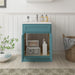 24" Bathroom Vanity Cabinet, Solid Wood Bathroom Sink Cabinet Organizer with Double Shutter Door - HomeBeyond