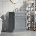 24" Bathroom Vanity Cabinet, Solid Wood Bathroom Sink Cabinet Organizer with Double Shutter Door - HomeBeyond