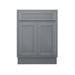 24" Bathroom Vanity Cabinet, Solid Wood Bathroom Sink Cabinet Organizer with Double Shutter Door - HomeBeyond