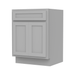 24" Bathroom Vanity Cabinet, Solid Wood Bathroom Sink Cabinet Organizer with Double Shutter Door - HomeBeyond