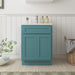 24" Bathroom Vanity Cabinet, Solid Wood Bathroom Sink Cabinet Organizer with Double Shutter Door - HomeBeyond