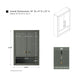 24" Modern Wall-Mounted Bathroom Storage Cabinet with Soft-Closing Doors VA91-TC - HomeBeyond