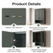 24" Modern Wall-Mounted Bathroom Storage Cabinet with Soft-Closing Doors VA91-TC - HomeBeyond