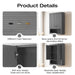 24" Modern Wall-Mounted Bathroom Storage Cabinet with Soft-Closing Doors VA91-TC - HomeBeyond