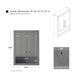 24" Modern Wall-Mounted Bathroom Storage Cabinet with Soft-Closing Doors VA91-TC - HomeBeyond
