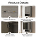24" Modern Wall-Mounted Bathroom Storage Cabinet with Soft-Closing Doors VA91-TC - HomeBeyond