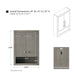24" Modern Wall-Mounted Bathroom Storage Cabinet with Soft-Closing Doors VA91-TC - HomeBeyond