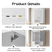 24" Modern Wall-Mounted Bathroom Storage Cabinet with Soft-Closing Doors VA91-TC - HomeBeyond