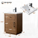 24" Single Sink Bathroom Vanity with Sink and Top - HomeBeyond