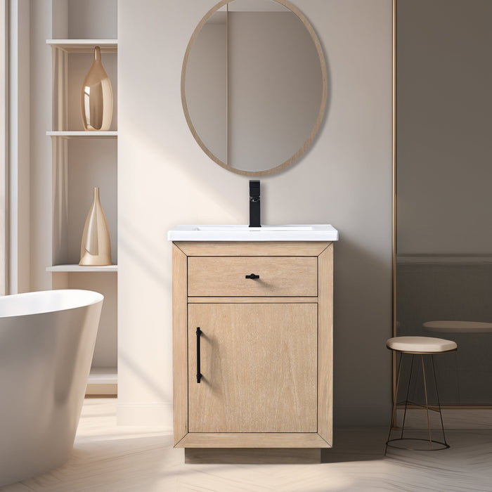 24" Single Sink Bathroom Vanity with Sink and Top - HomeBeyond
