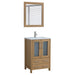 24" Single Sink Modern Bathroom Vanity Set with Ceramic Top & Free Mirror – Storage Cabinet with Folding Doors VA3024 - HomeBeyond