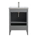 24" Single Sink Modern Freestanding Bathroom Vanity Set with Arabescato White Engineered Marble Top – Storage Cabinet with Soft-Closing Doors VA9024 - HomeBeyond