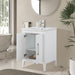 24" Single Sink Modern Freestanding Bathroom Vanity Set with Arabescato White Engineered Marble Top – Storage Cabinet with Soft-Closing Doors VA9024 - HomeBeyond