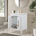 24" Single Sink Modern Freestanding Bathroom Vanity Set with Arabescato White Engineered Marble Top – Storage Cabinet with Soft-Closing Doors VA9024 - HomeBeyond