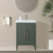 24" Single Sink Modern Freestanding Bathroom Vanity Set with Arabescato White Engineered Marble Top – Storage Cabinet with Soft-Closing Doors VA9024 - HomeBeyond