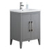 24" Single Sink Modern Freestanding Bathroom Vanity Set with Arabescato White Engineered Marble Top – Storage Cabinet with Soft-Closing Doors VA9024 - HomeBeyond
