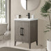 24" Single Sink Modern Freestanding Bathroom Vanity Set with Arabescato White Engineered Marble Top – Storage Cabinet with Soft-Closing Doors VA9024 - HomeBeyond