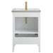 24" Single Sink Modern Freestanding Bathroom Vanity Set with Arabescato White Engineered Marble Top – Storage Cabinet with Soft-Closing Doors VA9024 - HomeBeyond