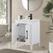 24" Single Sink Modern Freestanding Bathroom Vanity Set with Arabescato White Engineered Marble Top – Storage Cabinet with Soft-Closing Doors VA9024 - HomeBeyond