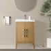 24" Single Sink Modern Freestanding Bathroom Vanity Set with Arabescato White Engineered Marble Top – Storage Cabinet with Soft-Closing Doors VA9024 - HomeBeyond