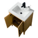 24" Single Sink Modern Freestanding Bathroom Vanity Set with Arabescato White Engineered Marble Top – Storage Cabinet with Soft-Closing Doors VA9024 - HomeBeyond