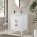 24" Single Sink Modern Freestanding Bathroom Vanity Set with Arabescato White Engineered Marble Top – Storage Cabinet with Soft-Closing Doors VA9024 - HomeBeyond