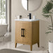 24" Single Sink Modern Freestanding Bathroom Vanity Set with Arabescato White Engineered Marble Top – Storage Cabinet with Soft-Closing Doors VA9024 - HomeBeyond