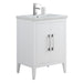 24" Single Sink Modern Freestanding Bathroom Vanity Set with Arabescato White Engineered Marble Top – Storage Cabinet with Soft-Closing Doors VA9024 - HomeBeyond