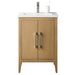24" Single Sink Modern Freestanding Bathroom Vanity Set with Arabescato White Engineered Marble Top – Storage Cabinet with Soft-Closing Doors VA9024 - HomeBeyond
