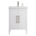 24" Single Sink Modern Freestanding Bathroom Vanity Set with Arabescato White Engineered Marble Top – Storage Cabinet with Soft-Closing Doors VA9024 - HomeBeyond