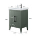 24" Single Sink Modern Freestanding Bathroom Vanity Set with Arabescato White Engineered Marble Top – Storage Cabinet with Soft-Closing Doors VA9024 - HomeBeyond