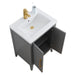 24" Single Sink Modern Freestanding Bathroom Vanity Set with Arabescato White Engineered Marble Top – Storage Cabinet with Soft-Closing Doors VA9024 - HomeBeyond