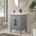 24" Single Sink Modern Freestanding Bathroom Vanity Set with Arabescato White Engineered Marble Top – Storage Cabinet with Soft-Closing Doors VA9024 - HomeBeyond