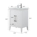 24" Single Sink Modern Freestanding Bathroom Vanity Set with Arabescato White Engineered Marble Top – Storage Cabinet with Soft-Closing Doors VA9024 - HomeBeyond