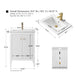 24" Single Sink Modern Freestanding Solid Wood Bathroom Vanity Set with Engineered Marble Top – Storage Cabinet with Soft-Closing Doors VA9124 - HomeBeyond