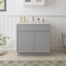 30" Birch Plywood Freestanding Single Base Storage Cabinet with Soft Close Door - HomeBeyond