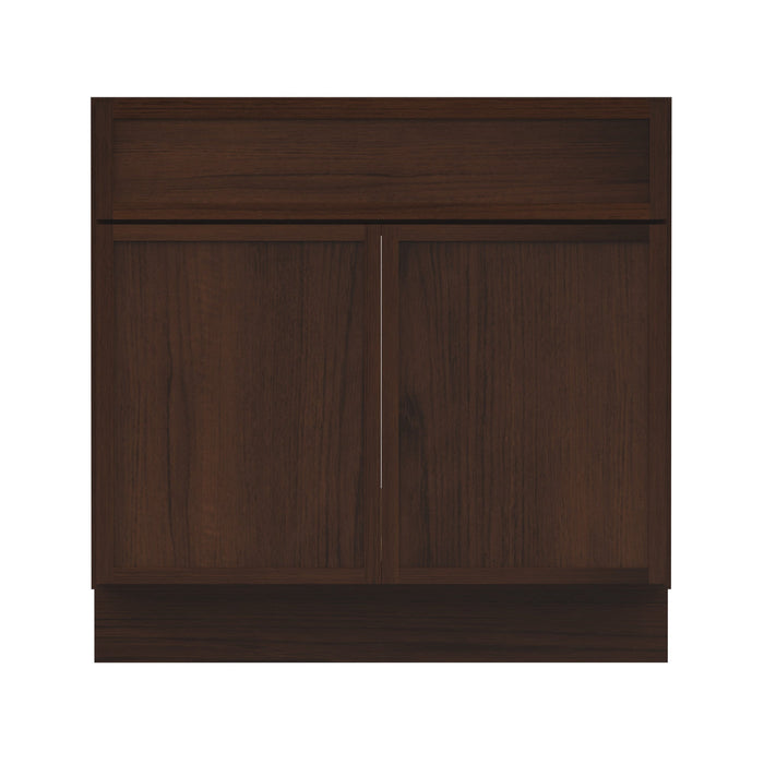 30" Modern Freestanding Birch & Plywood Bathroom Vanity Base Only – Shaker Style Storage Cabinet with Soft-Closing Door VA4130 - HomeBeyond