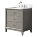 30" Single Sink Freestanding Bath Vanity Cabinet with White Engineered Marble Top - HomeBeyond