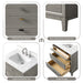 30" Single Sink Freestanding Bath Vanity Cabinet with White Engineered Marble Top - HomeBeyond