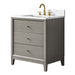 30" Single Sink Freestanding Bath Vanity Cabinet with White Engineered Marble Top - HomeBeyond
