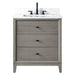 30" Single Sink Freestanding Bath Vanity Cabinet with White Engineered Marble Top - HomeBeyond