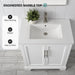 30" Single Sink Modern Bathroom Vanity Set with Countertop & Undermount Sink – Small Storage Cabinet VA5030 - HomeBeyond