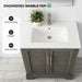 30" Single Sink Modern Bathroom Vanity Set with Countertop & Undermount Sink – Small Storage Cabinet VA5030 - HomeBeyond