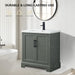 30" Single Sink Modern Bathroom Vanity Set with Countertop & Undermount Sink – Small Storage Cabinet VA5030 - HomeBeyond