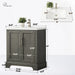 30" Single Sink Modern Bathroom Vanity Set with Countertop & Undermount Sink – Small Storage Cabinet VA5030 - HomeBeyond