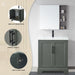 30" Single Sink Modern Bathroom Vanity Set with Countertop & Undermount Sink – Small Storage Cabinet VA5030 - HomeBeyond