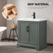 30" Single Sink Modern Bathroom Vanity Set with Countertop & Undermount Sink – Small Storage Cabinet VA5030 - HomeBeyond