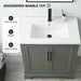 30" Single Sink Modern Bathroom Vanity Set with Countertop & Undermount Sink – Small Storage Cabinet VA5030 - HomeBeyond